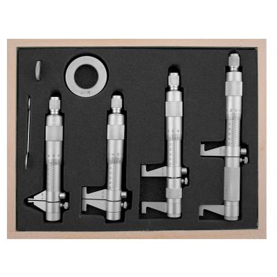 Indvendig 2-punkt mikrometer 5-100x0,01 mm i sæt (4 stk)